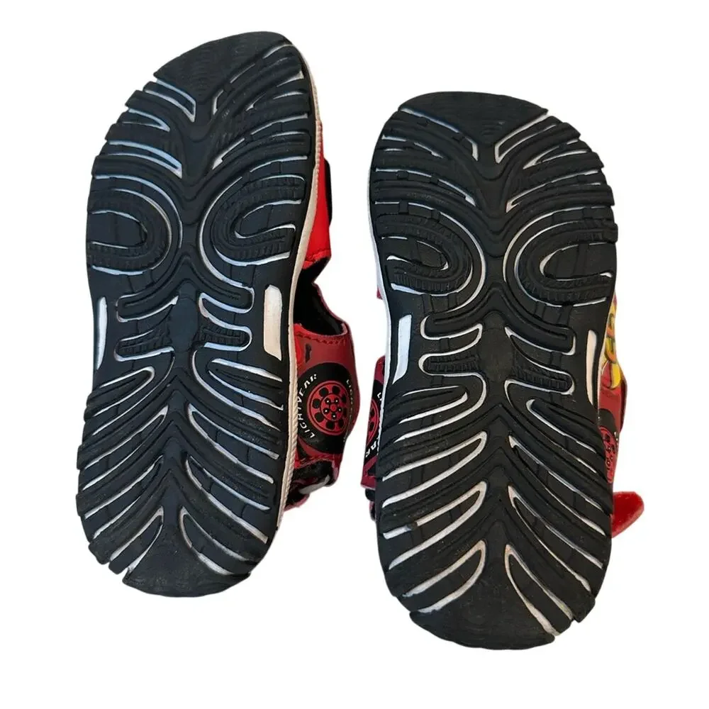 Disney Pixar Cars Red Lightning McQueen Toddler Sandals, Size 8 - Picture 6 of 6